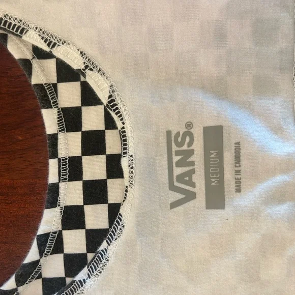 Vans Black and White Checkered Sports Bra Intimates - Picture 4 of 4